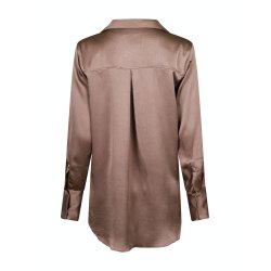 Neo Noir - Skjorte - Margit Crepe Satin Skirt - Dusty Brown