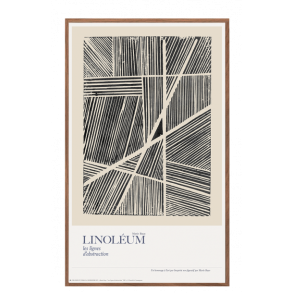 Permild og Rosengreen - Indrammet  Plakat - Marie Bayo, Les lignes dabstraction. OBS: KUN I BUTIK