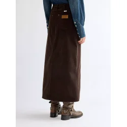 Wrangler - Nederdel - Maxi Skirt - Chocolate Torte