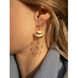 Craft Sisters - rering No.14 Green Quartz - 1 stk.