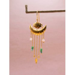 Craft Sisters - rering No.14 Green Quartz - 1 stk.
