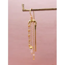 Craft Sisters - rering No.38 - Rose quartz - 1 stk.