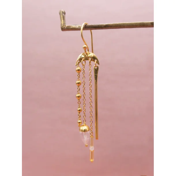 Craft Sisters - rering No.38 - Rose quartz - 1 stk.