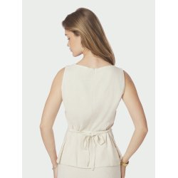 Neo Noir - Nassa Linen Top - Natural