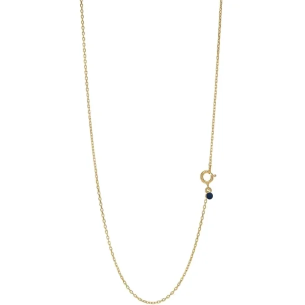 Enamel - Halskde Letter 60 cm - Forgyldt