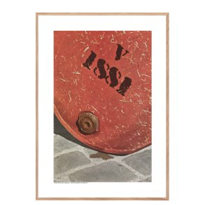 Permild og Rosengreen - Indrammet Plakat - Helmer-Petersen, Oil Barrel 1946.  OBS: SENDES IKKE