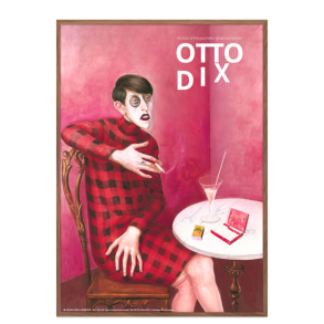 Permild og Rosengreen - Indrammet Plakat - Otto Dix, Portrt af Sylvia Von Harden. OBS: SENDES IKKE