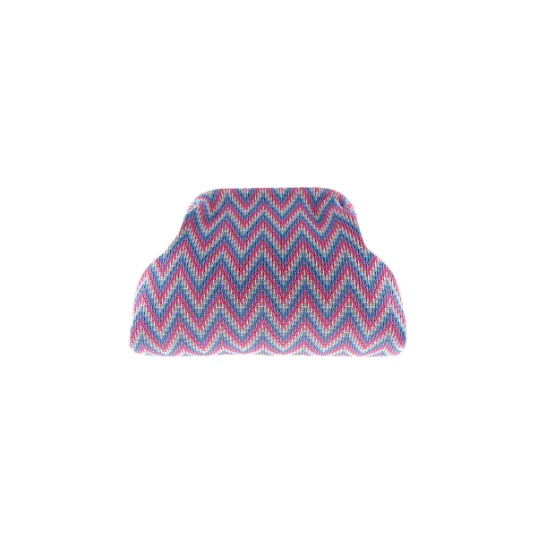 By St�r - Alba Zig Zag Clutch - Rosa/ Bl�