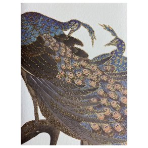 Vanilla Fly - Postkort - Peacock couple
