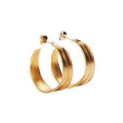 Pico Copenhagen - reringe Olive Hoops - Forgyldt