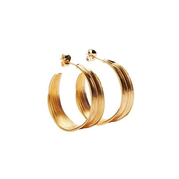 Pico Copenhagen - reringe Olive Hoops - Forgyldt