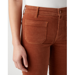 Wrangler - Flare Fljlsbukser - Pony Brown