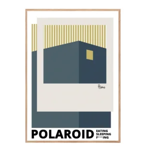Permild og Rosengreen  - Indrammet Plakat - Polaroid OBS: SENDES IKKE