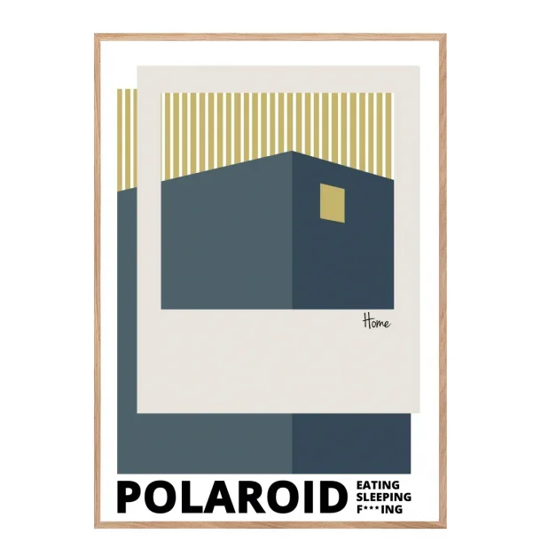 Permild og Rosengreen  - Indrammet Plakat - Polaroid OBS: SENDES IKKE