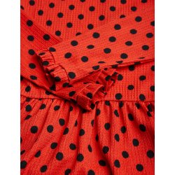 Mads Nrgaard - Kjole Pollux Docca Dress - Midi Dot Cherry Tomato