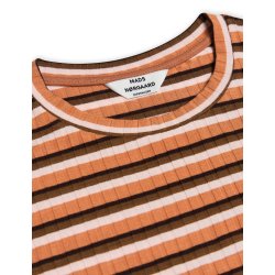 Mads Nrgaard - Kjole - 5x5 Stripe Polly Pecan Brown