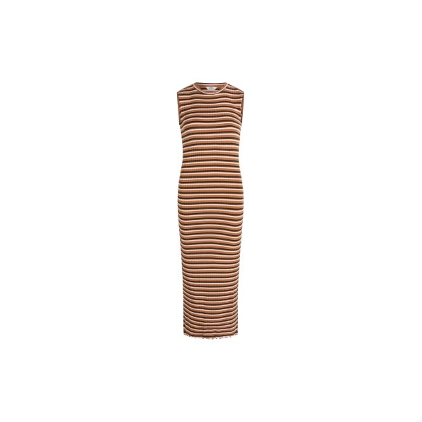 Mads Nrgaard - Kjole - 5x5 Stripe Polly Pecan Brown