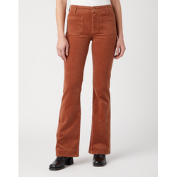 Wrangler - Flare Fljlsbukser - Pony Brown