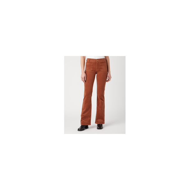Wrangler - Flare Fljlsbukser - Pony Brown