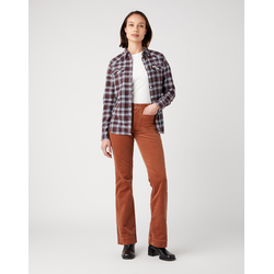 Wrangler - Flare Fljlsbukser - Pony Brown