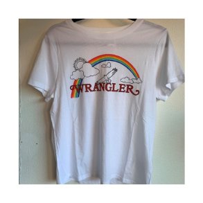 Wrangler - T-shirt - Rainbow Regular - White