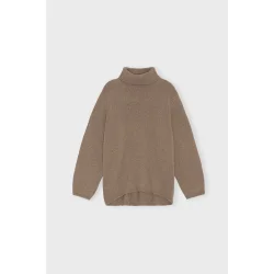 Moshi Moshi Mind - Strik - Honest Knit Roll-Neck - Taupe