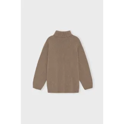 Moshi Moshi Mind - Strik - Honest Knit Roll-Neck - Taupe