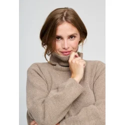 Moshi Moshi Mind - Strik - Honest Knit Roll-Neck - Taupe