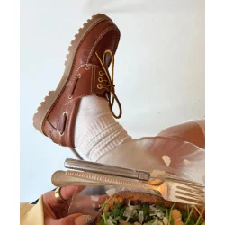 Phenumb Copenhagen - Rudder X Boat Shoes, Brandy