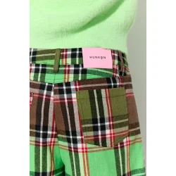 Hunk�n - Shorts Ramone - Green Tartan