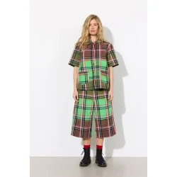 Hunk�n - Shorts Ramone - Green Tartan