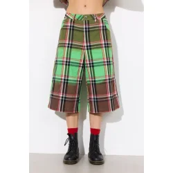Hunk�n - Shorts Ramone - Green Tartan