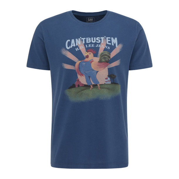 Lee - SS Rooster Tee -  Insignia blue