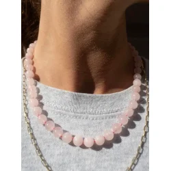 Craft Sisters - Aunties Halskde - Rose Quartz