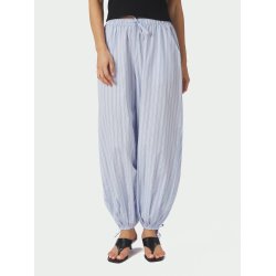 Neo Noir - Bukser - Roxane Balloon Double Stripe Pants - Light Blue