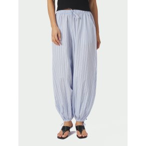 Neo Noir - Bukser - Roxane Balloon Double Stripe Pants - Light Blue