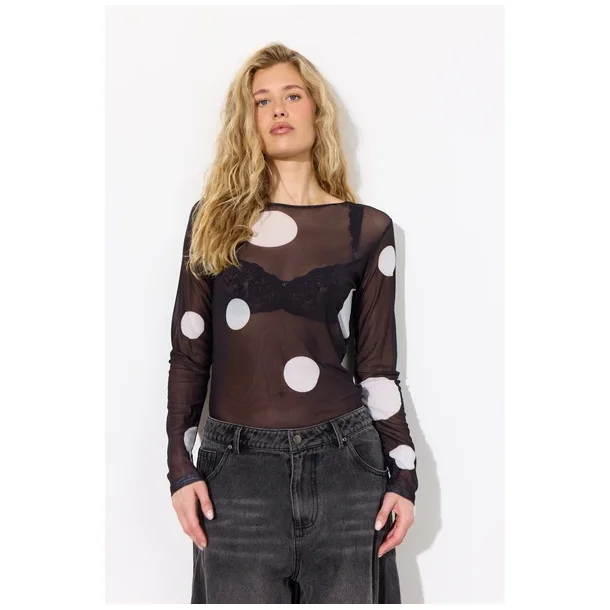 Hunk�n - Salem Mesh Blouse - Black