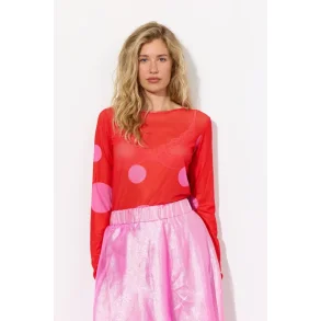 Hunk�n - Salem Mesh Blouse - Red
