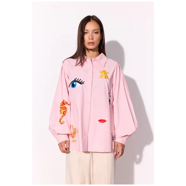 Hunkn - Sasha Shirt - Pink