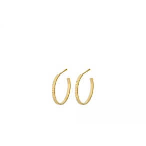 Pernille Corydon - reringe - Sea Reflection Hoops - Forgyldt