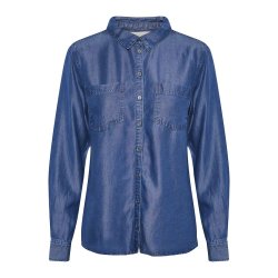 My Essential Wardrobe - The Denim Shirt - Medium Blue Vintage