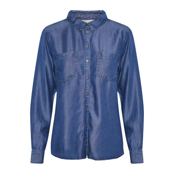 My Essential Wardrobe - The Denim Shirt - Medium Blue Vintage