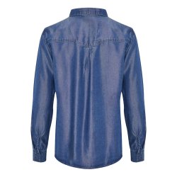 My Essential Wardrobe - The Denim Shirt - Medium Blue Vintage