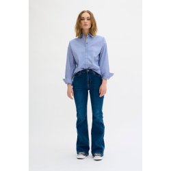 My Essential Wardrobe - The Shirt - Medium Blue Striped