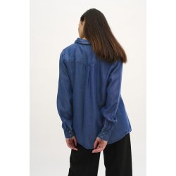 My Essential Wardrobe - The Denim Shirt - Medium Blue Vintage