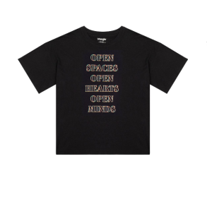 Wrangler - T-shirt - Oversized Tee, Black Worn