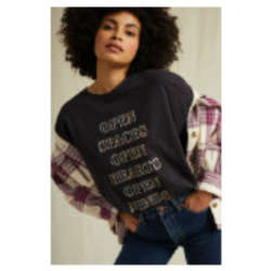 Wrangler - T-shirt - Oversized Tee, Black Worn