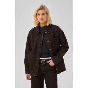 My Essential Wardrobe - Denim jakke Uma - Dark Brown