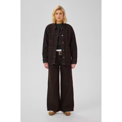 My Essential Wardrobe - Denim jakke Uma - Dark Brown