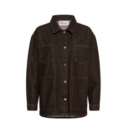 My Essential Wardrobe - Denim jakke Uma - Dark Brown